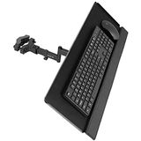 VIVO Mount-POLEKB Universele toetsenbord- en muisladepaalmontage, 26 inch (66 cm), 360 graden rotatie, neutrale schrijfpositie, zwart