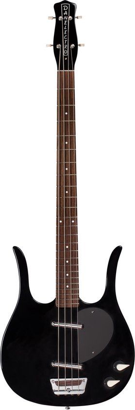 Danelectro 58 Longhorn Black elektrische basgitaar