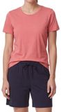Ammann Dames pyjama Mix & Match Korte mouw Effen Vrouwen 50% Katoen, 50% Modal mauvewood