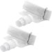 Merkloos / Sans marque Waterzak 2x wit navulbaar opvouwbaar met haak 400 ml festival/outdoor