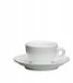 Cilio Roma Espressokopje met Schotel, 0.05L, Wit