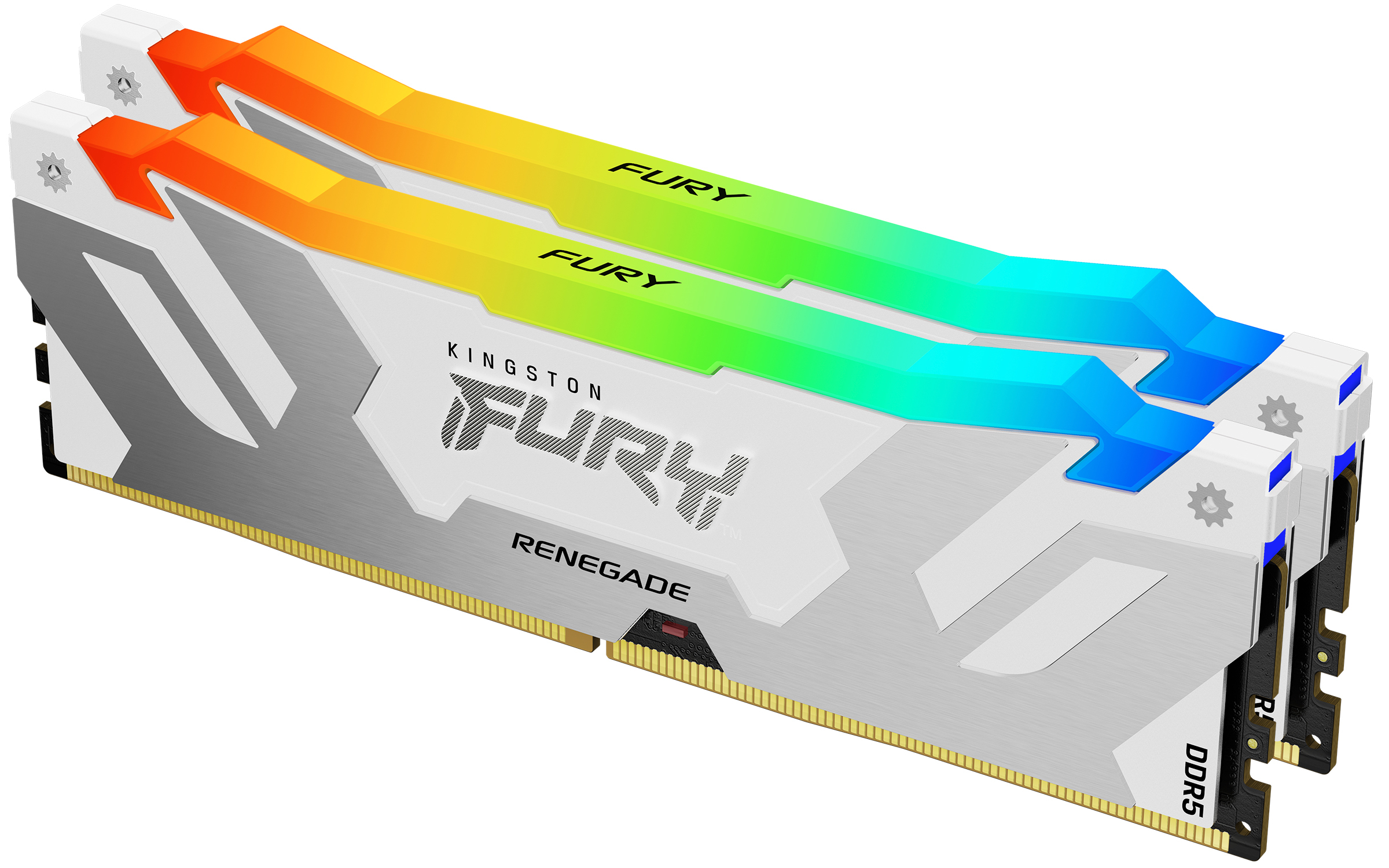 Kingston Technology 32GB 6400MT/s DDR5 CL32 DIMM (set van 2) FURY Renegade RGB White XMP