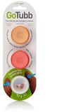 Human Gear GoTubb 3-Pack Small Clear/Orange/Red