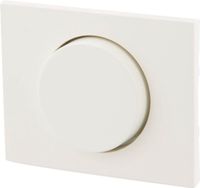 Berker k1 centraalplaat met knop voor dimmer - polaire wit