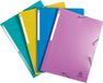 Exacompta Forever Young elastomap met 3 kleppen, A4, geassorteerde kleuren, 4 stuks