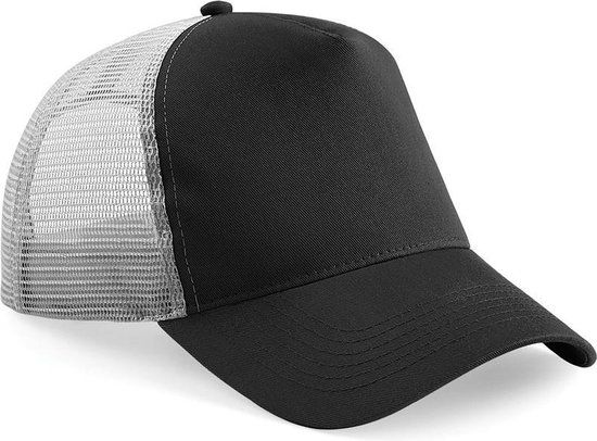 5x Trucker Baseball Caps - Black/Grey - Adult - Cotton - Unisex