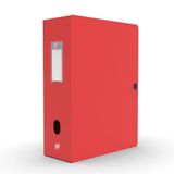 Oxford 100200126 Tijdschriftenhouder, Polypropyleen (PP), Rood, A4, 10 cm Rugbreedte