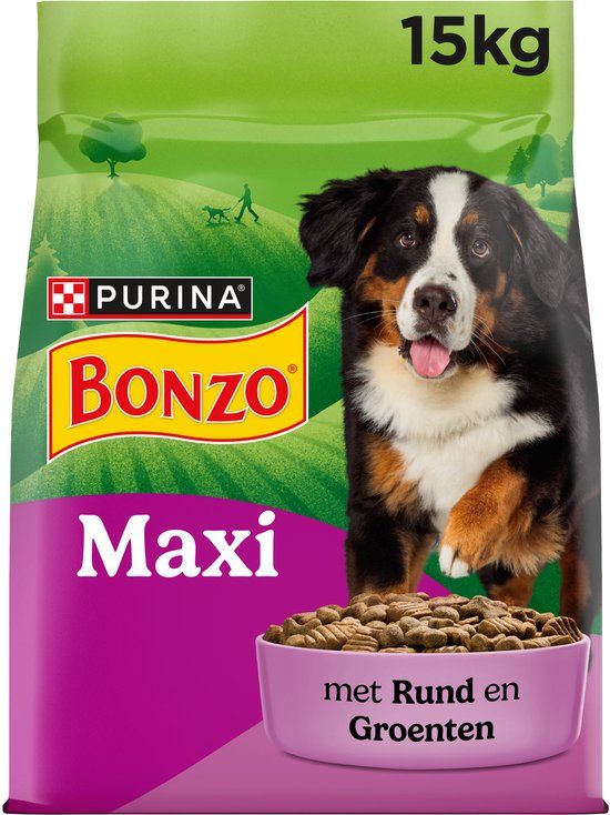 Bonzo Adult Maxi - Hondenvoer Droogvoer Rund - 15 kg