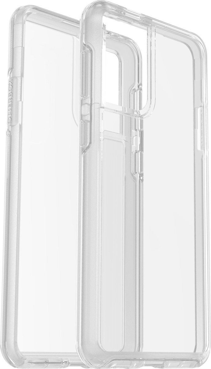 OtterBox Symmetry Clear, versterkt, slank, beschermhoes voor Samsung Galaxy S21+, Transparant