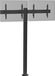 Support TV au sol - convient pour 2 écrans de 50'' et 55'' - hauteur 240 cm, noir, avec trous de vis
