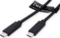 Value USB4 Gen3x2 Kabel, C-C, M/M, 8K UHD-2, 40Gbit/s, 100W, zwart, 0,5 m