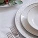 Tognana Metropolis 18-delige porseleinen servies set voor 6 personen, wit met platina accenten
