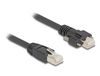 Delock 80477 Câble réseau Noir 1 m Cat6a S/FTP Rond