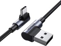Ugreen - 90° - câble coudé USB C - USB 2.0 480Mb/s 3A 3m noir
