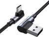 Ugreen - 90° - haakse kabel USB C - USB 2.0 480Mb/s 3A 3m zwart