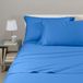 Caleffi - Dekbedovertrekset, effen, flanel, voor tweepersoonsbed, blauw