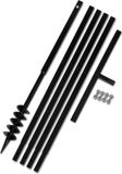 vidaXL Grondboor 80 mm met 5 m verlengstuk Staal