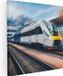 Artaza Canvas Painting Train at the Station - 90x90 - Large - Photo On Canvas - Canvas Print