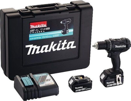 MAKITA DDF482 Accuboormachine - 18 V - 3.0 Ah - Incl. 2x Accu & Koffer