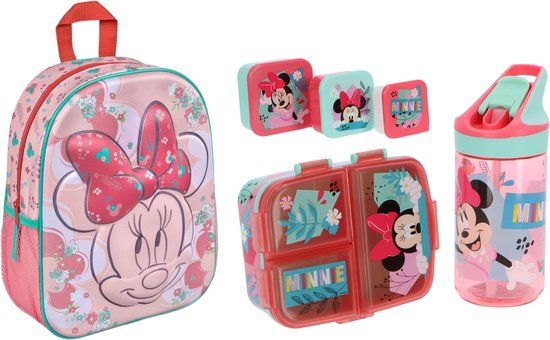 Minnie Mouse Schoolset Rugzak en Lunchset