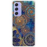 Samsung Galaxy A54 Mandalla bleu verstevigd hoesje met sublimatie bedrukking