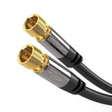 KabelDirekt Coaxkabel 20m Zwart F-connector