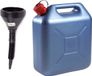 Merkloos / Sans marque Interbosch B.V. Jerrycan - kunststof - blauw - 20 liter - incl. trechter