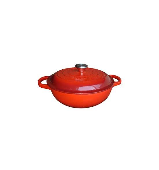 Le Creuset Koreaanse braadpan 22 cm kersenrood