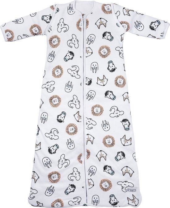 Meyco Baby Winter Slaapzak Animal - Afritsbare Mouwen - 70cm