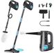 Olvy 14-in-1 Stoomreiniger - Dweilfunctie - Touchscreen - 125° Stoom – Mop - Tapijtreiniger – Vlekkenreiniger – Zetelreiniger - Handstoomreiniger – 5M Snoer