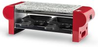 Merkloos Raclette 2 personen Granieten grillsteen Anti-aanbak pannetjes 350 W