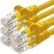 1aTTack.de – LAN-netwerkkabel – 2m – Gigabit RJ45 – 5 stuks - geel