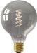 Calex Lampe LED à filament - E27 - Source lumineuse vintage - 9,5 cm - Titane - 4W - Dimmable