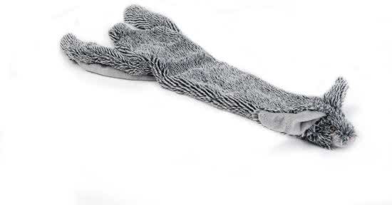 Beeztees Flatino Konijn - Hondenspeelgoed - Zwart - 52 cm