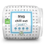 Snug Chill Out Zomer Dubbel Dekbed - 4,5 TOG Lichtgewicht Zomer Quilt Dekbed voor Nachtelijke Zweet Warme Nachten Warme Slaapers - Hypoallergeen Machinewasbaar en Milieuvriendelijk - Tweepersoons