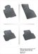 Rubber Frogum 0392 automatten voor Volkswagen Passat, Kunststof, Zwart, Voor en achter, 4 stuk(s)