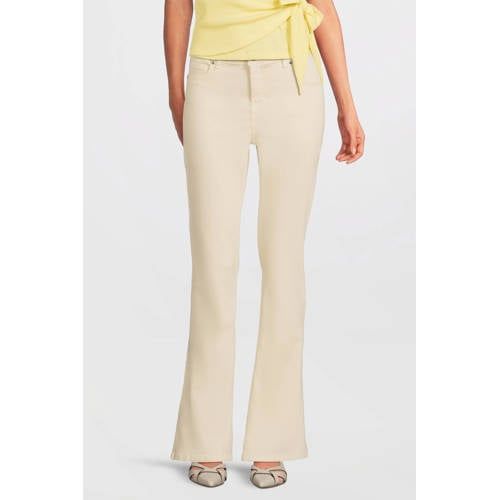 Anytime Anytime high waist flared jeans ecru
