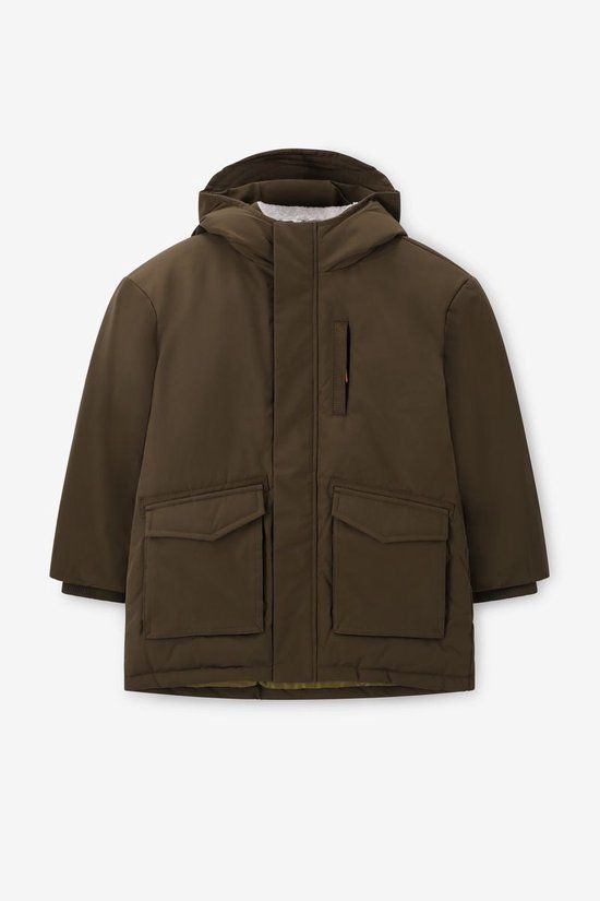 Sissy-Boy Donkergroene technische parka jas