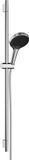 Hansgrohe Rainfinity glijstangset m. 130 3jet handdouche 90cm m. push schuifstuk en doucheslang 160cm chroom 28743000
