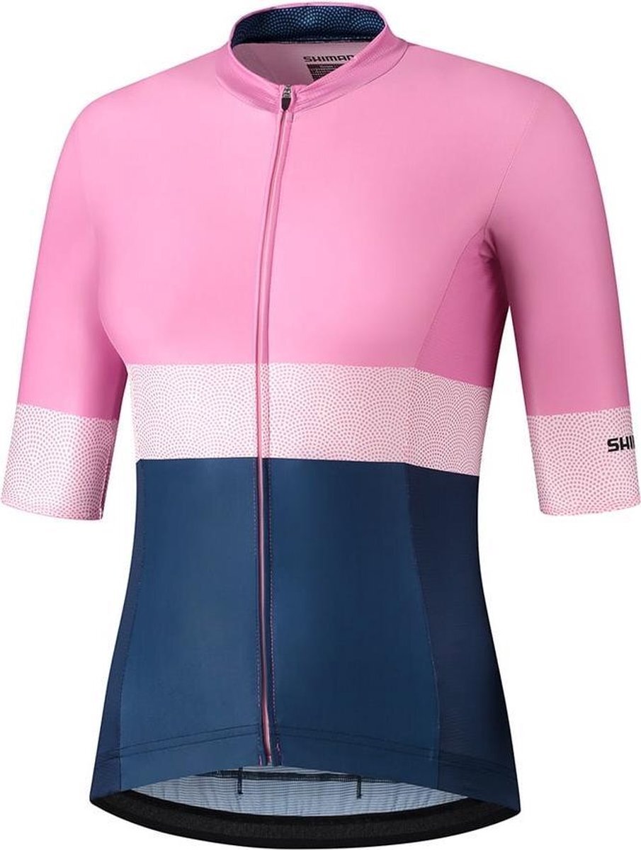 Shimano Yuri Fietsshirt Roze Blauw Dames-L