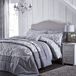 Catherine Lansfield Damast jacquard, zilverkleurig, polyester, zilver, kingsize dekbed