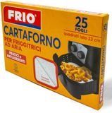 Frio Bakpapier voor Airfryer - 25 vierkante vellen 23x23 cm
