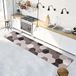 Keukentapijt, CREARREDA Keukentapijt, 240 x 50 cm, zeshoekig, Grigi, vinyl, antislip, wasbaar, 100% Made in Italy