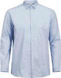JACK&JONES JJPRPARMA SHIRT L/S NOOS PLS Heren Overhemden Lange mouw Katoen Elastaan Cashmere Blue Regular Fit 5XL