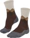 FALKE Dames Wandelsokken TK2 Explore Crest W So wol functioneel materiaal anti-blaar dik 1 paar, Bruin Chestnut 5534, 39-40