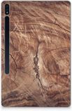 Samsung Galaxy Tab S7 Plus | S8 Plus Housse de tablette en silicone Motif tronc d'arbre