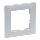 LEGRAND, SEANO 1-voudig frame, thermoplast, halogeenvrij, afmetingen: 87 x 87 mm, kleur: gelakt aluminium, 765271