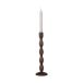 Bougeoir Ernst Ø9x31 cm Marron foncé