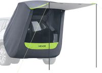 Vevor Achterklep Autotent (1,5 X 1,5 M Hoofdtent), Waterdicht (Pu2000 mm) Kampeertent met Zonnescherm & Draagtas, Achterkleptent voor Suv voor Kamperen, Wandelen En Buitenactiviteiten, Draagbaar
