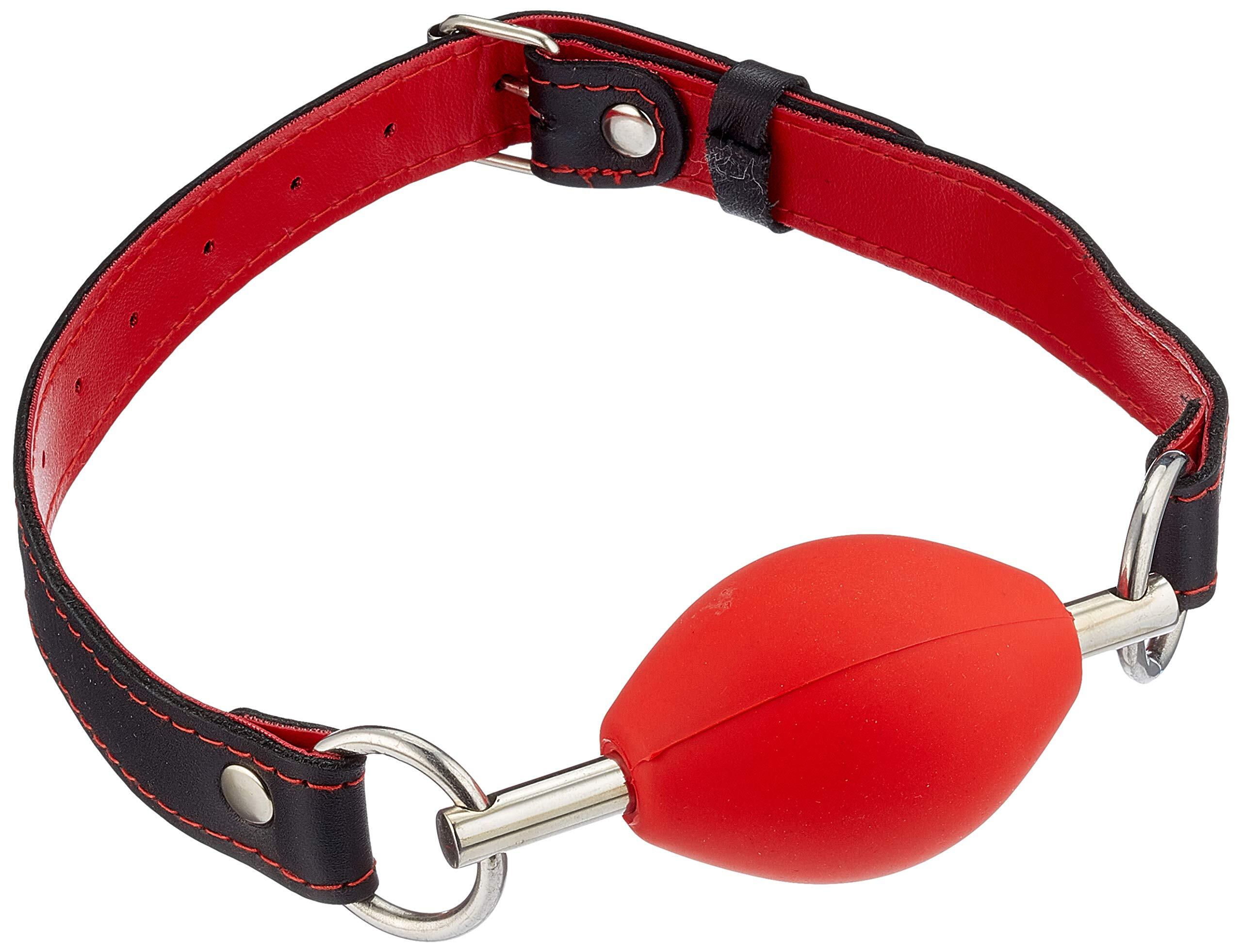 Triune Oval Silicone Ball Gag - Red